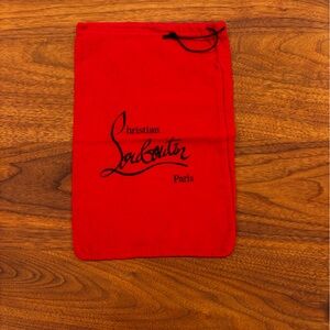 Christian Louboutin Dust Bag - Red - Drawstring - 9x13